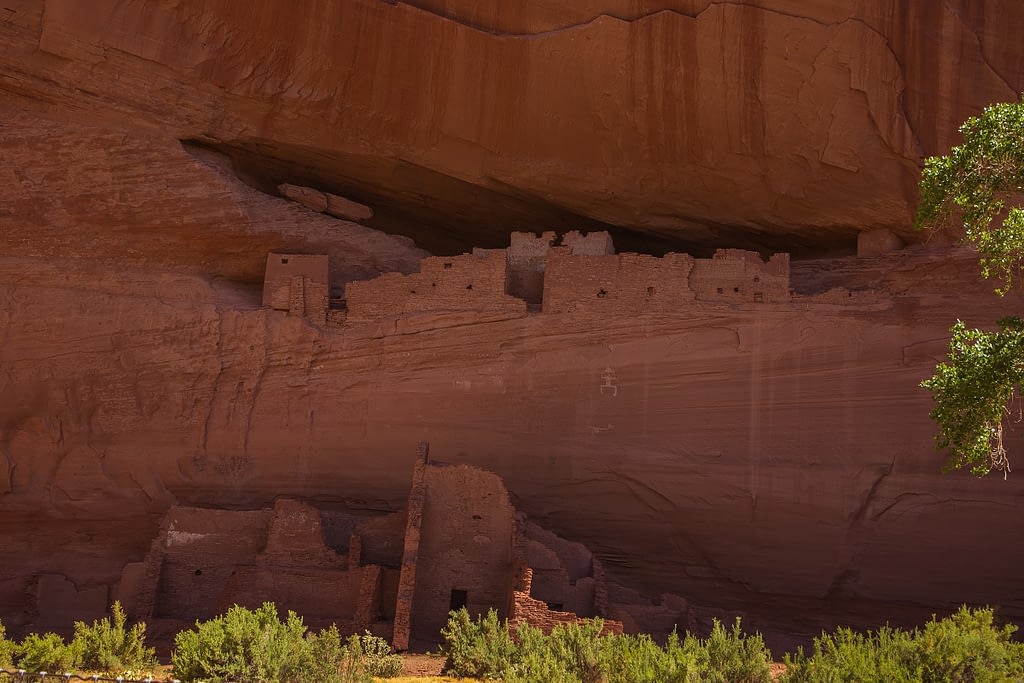 Ruines d'anciennes habitations Navajos